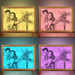 Custom Photo Together, We Can Conquer Anything - Couple Personalized Custom Frame Light Box - Gift For Husband Wife, Anniversary