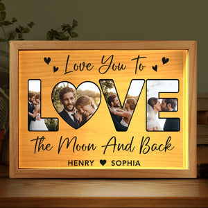 Custom Photo In You, I've Found My Forever - Couple Personalized Custom Frame Light Box - Gift For Husband Wife, Anniversary