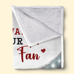 Custom Name Football Couple Gifts for Sports Fans - Personalized Blanket