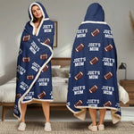 Game Day Vibes, Mom Life Pride - Personalized Custom Snuggle Blanket, Hoodie Blanket - Gift For Sport Lovers, Sport Players