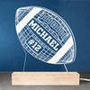Play Hard, Shine Brighter - Personalized Custom Shaped 3D LED Light - Gift For Sport Lovers, Sport Players