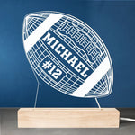 Play Hard, Shine Brighter - Personalized Custom Shaped 3D LED Light - Gift For Sport Lovers, Sport Players