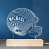 Play With Heart, Win With Pride - Personalized Custom Shaped 3D LED Light - Gift For Sport Lovers, Sport Players