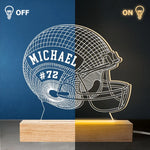 Play With Heart, Win With Pride - Personalized Custom Shaped 3D LED Light - Gift For Sport Lovers, Sport Players
