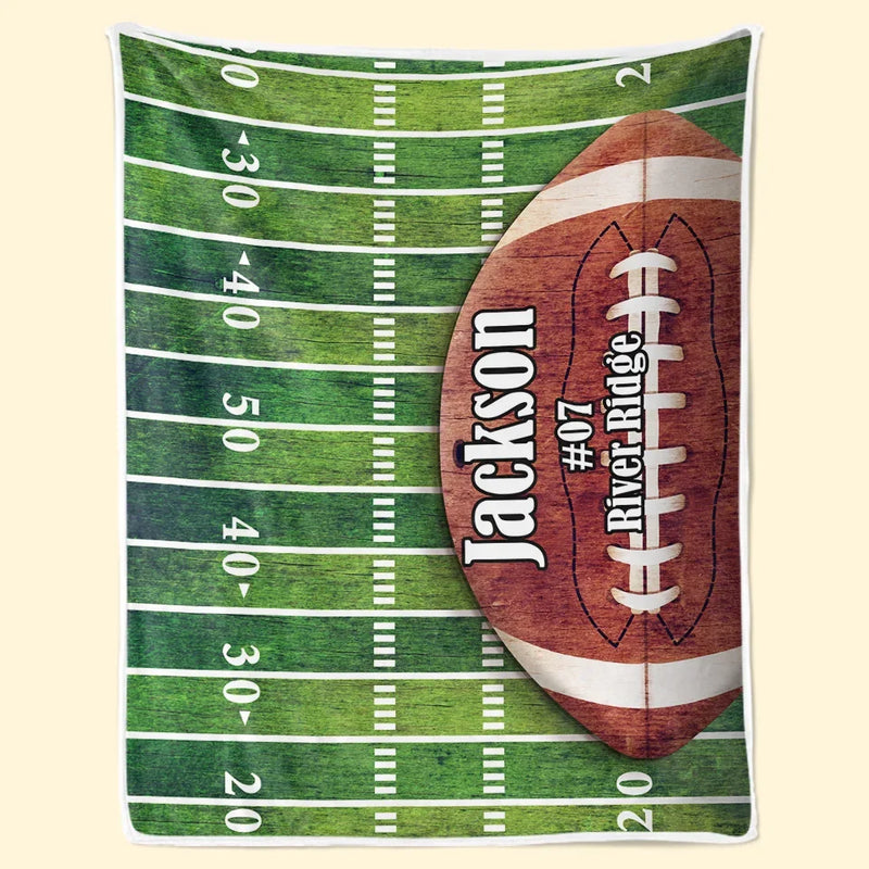 Success Is Built One Yard At A Time - Personalized Custom Blanket - Gift For Sport Lovers, Sport Players