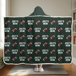 Game Day Vibes, Mom Life Pride - Personalized Custom Snuggle Blanket, Hoodie Blanket - Gift For Sport Lovers, Sport Players