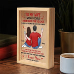 Custom Name Romantic Gifts for Wife - Personalized Frame Light Box