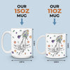Grandma’s Hands Are The Safest Place To Be - Family Personalized Custom 3D Inflated Effect Printed Mug - Gift For Mom, Grandma
