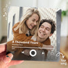 Custom Photo Two Hearts, One Journey - Couple Personalized Custom Music Fridge Magnet That Can Play Songs - Gift For Husband Wife, Anniversary