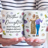 Mother & Daughter Never Truly Apart - Family Personalized Custom 3D Inflated Effect Printed Mug - Gift For Mom, Daughter