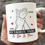 Custom Name Romantic Couple Gifts - Personalized Mugs