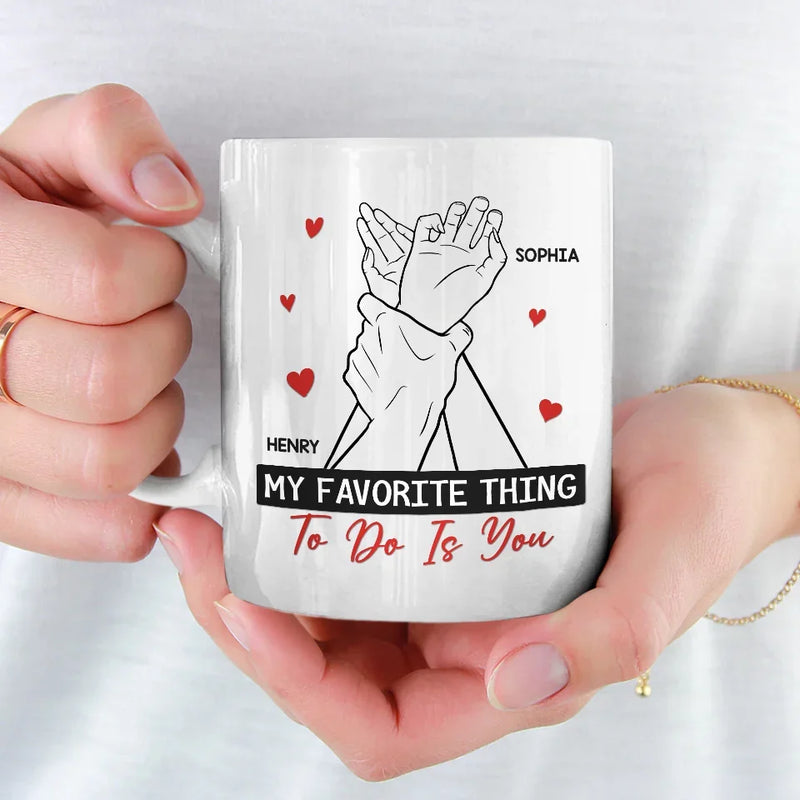 My Perfect Day Starts And Ends With You - Couple Personalized Custom Mug - Gift For Husband Wife, Anniversary
