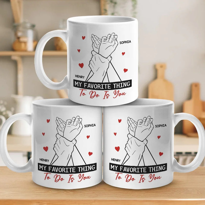 My Perfect Day Starts And Ends With You - Couple Personalized Custom Mug - Gift For Husband Wife, Anniversary