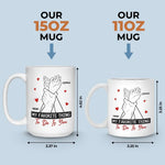 Custom Name Romantic Couple Gifts - Personalized Mugs