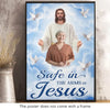 Custom Photo God Took You Home To Be With Him - Memorial Personalized Custom Vertical Poster - Sympathy Gift For Family Members