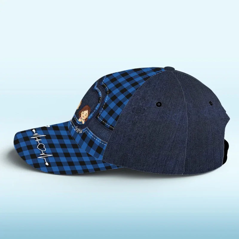 You Are The World - Family Personalized Custom Hat, All Over Print Classic Cap - Gift For Dad, Grandpa, Pet Owners, Pet Lovers