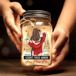 Custom Name Romantic Couple Gift - Personalized Mason Jar Light