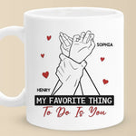 Custom Name Romantic Couple Gifts - Personalized Mugs