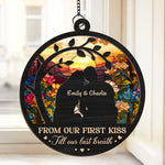You Will Forever Be My Always - Couple Personalized Window Hanging Suncatcher - Gift For Husband Wife, Anniversary