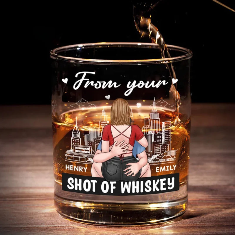 I Met You, I Like You - Couple Personalized Custom Whiskey Glass - Gift For Husband Wife, Anniversary