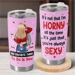 My Love, My Life - Couple Personalized Custom Tumbler - Gift For Husband Wife, Anniversary