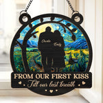 I Love You With All Of Me - Couple Personalized Window Hanging Suncatcher - Gift For Husband Wife, Anniversary