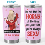 My Love, My Life - Couple Personalized Custom Tumbler - Gift For Husband Wife, Anniversary