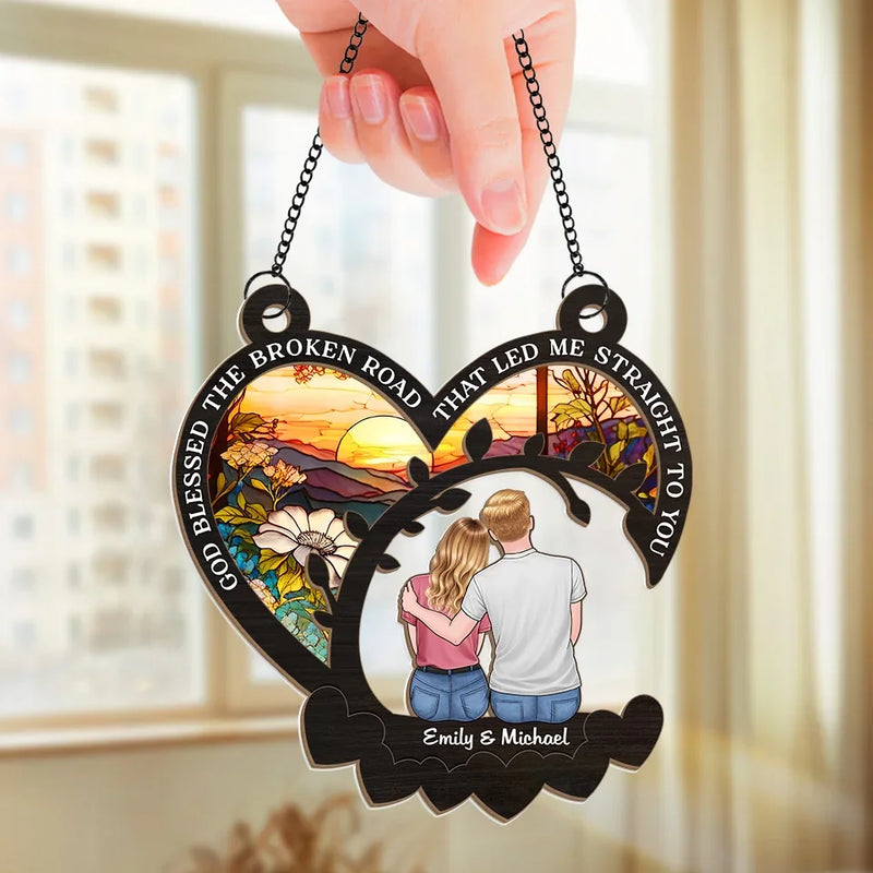 I’ve Found The Love Of My Life - Couple Personalized Window Hanging Suncatcher - Gift For Husband Wife, Anniversary