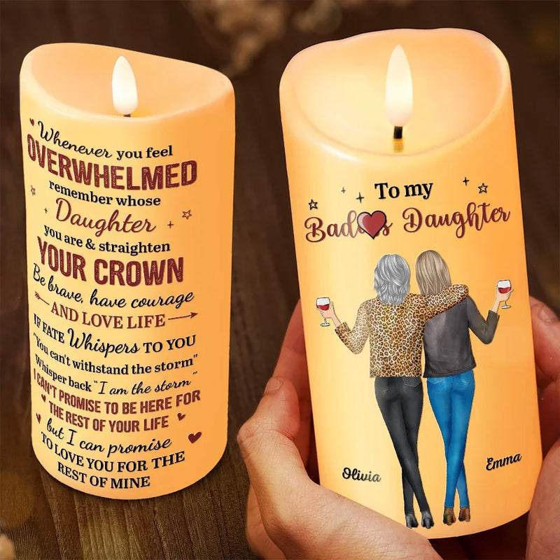 To Love You For The Rest Of My Life - Family Personalized Custom LED Candle - Gift For Daughter, Granddaughter