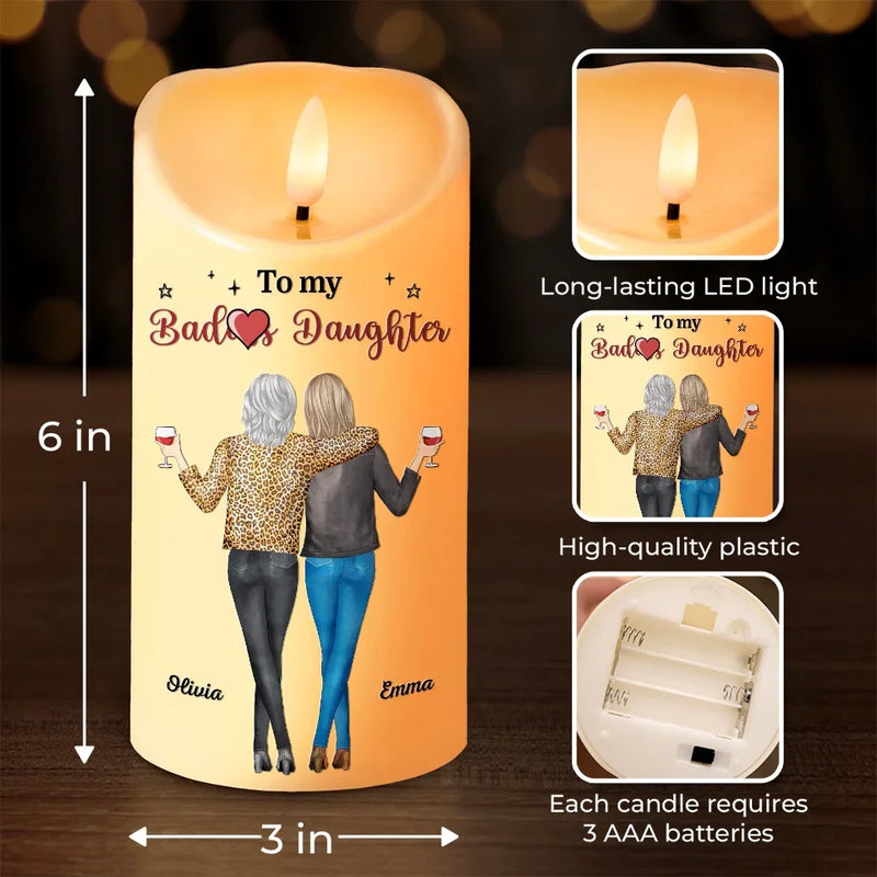To Love You For The Rest Of My Life - Family Personalized Custom LED Candle - Gift For Daughter, Granddaughter