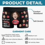 Custom Photo Our Laughter Is My Favorite Melody - Couple Personalized Custom Boxer Briefs, Men's Boxers - Gift For Husband Wife, Anniversary