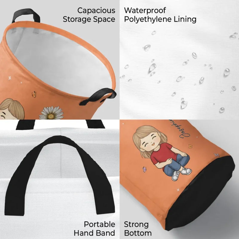 Kids Are Like Stars - Family Personalized Custom Laundry Basket - Gift For Kids