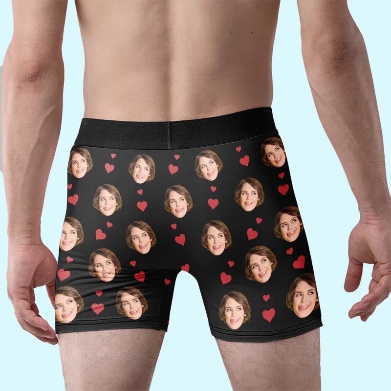 Custom Photo Some People Are Worth Melting For - Couple Personalized Custom Boxer Briefs, Men's Boxers - Gift For Husband Wife, Anniversary