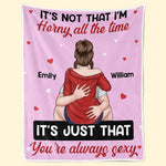 My Queen You're Always Sexy - Couple Family Personalized Custom Blanket - Gift For Husband Wife, Anniversary