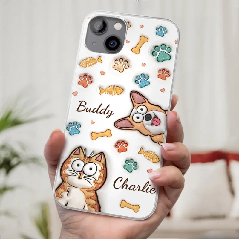 All You Need Is Love And A Dog - Dog & Cat Personalized Custom 3D Inflated Effect Printed Clear Phone Case - Gift For Pet Owners, Pet Lovers
