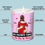 I Love You Today, Tomorrow, Forever - Couple Personalized Custom Smokeless Scented Candle - Gift For Husband Wife, Anniversary
