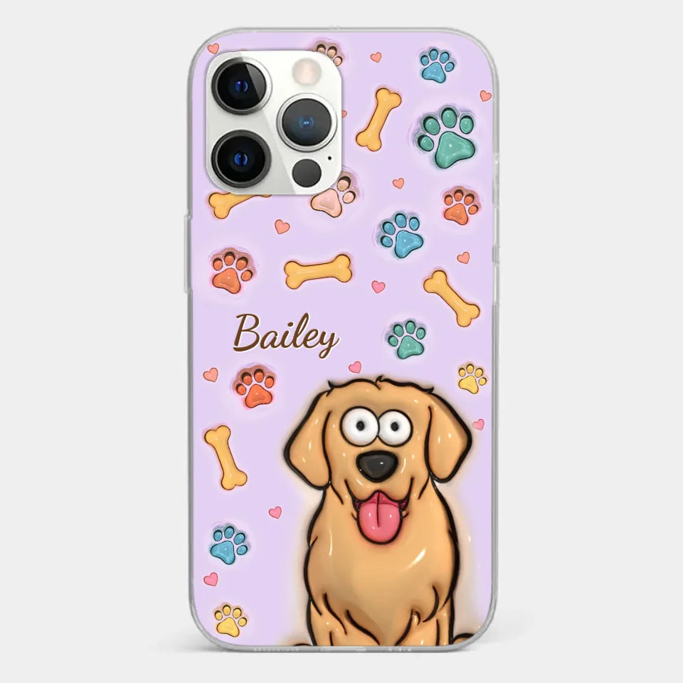 All You Need Is Love And A Dog - Dog & Cat Personalized Custom 3D Inflated Effect Printed Clear Phone Case - Gift For Pet Owners, Pet Lovers