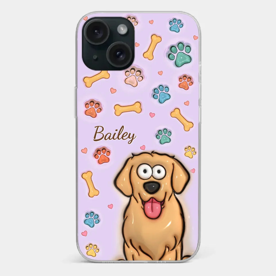 All You Need Is Love And A Dog - Dog & Cat Personalized Custom 3D Inflated Effect Printed Clear Phone Case - Gift For Pet Owners, Pet Lovers