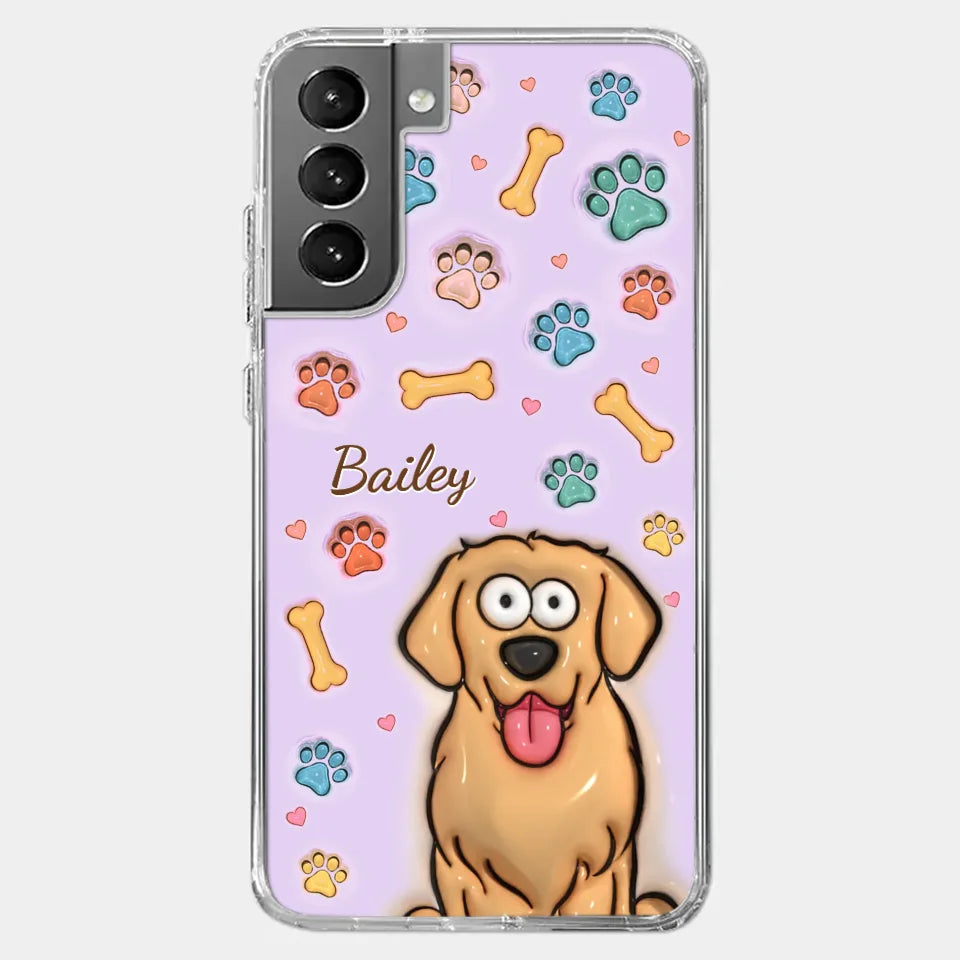 All You Need Is Love And A Dog - Dog & Cat Personalized Custom 3D Inflated Effect Printed Clear Phone Case - Gift For Pet Owners, Pet Lovers