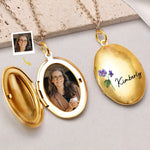 Custom Photo Friends Are Like Flowers - Bestie Personalized Custom Locket Necklace - Gift For Best Friends, BFF, Sisters