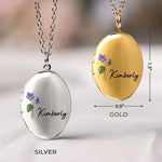 Custom Photo Friends Are Like Flowers - Bestie Personalized Custom Locket Necklace - Gift For Best Friends, BFF, Sisters