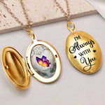 Butterfly Memorial Keepsake Gifts - Locket Necklace