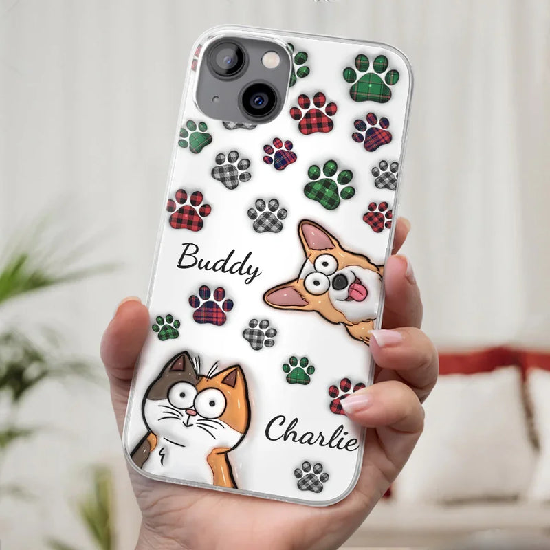 Life Would Be Ruff Without You - Dog & Cat Personalized Custom 3D Inflated Effect Printed Clear Phone Case - Gift For Pet Owners, Pet Lovers