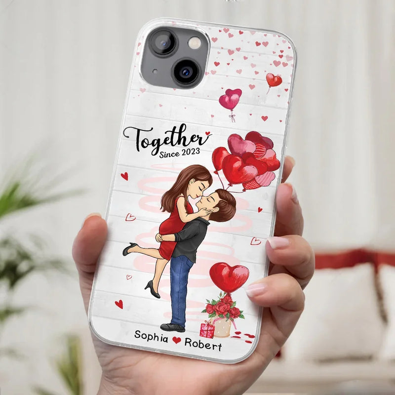 You Are My Greatest Adventure - Couple Personalized Custom Clear Phone Case - Gift For Husband Wife, Anniversary, LGBTQ+