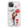 You Are My Greatest Adventure - Couple Personalized Custom Clear Phone Case - Gift For Husband Wife, Anniversary, LGBTQ+
