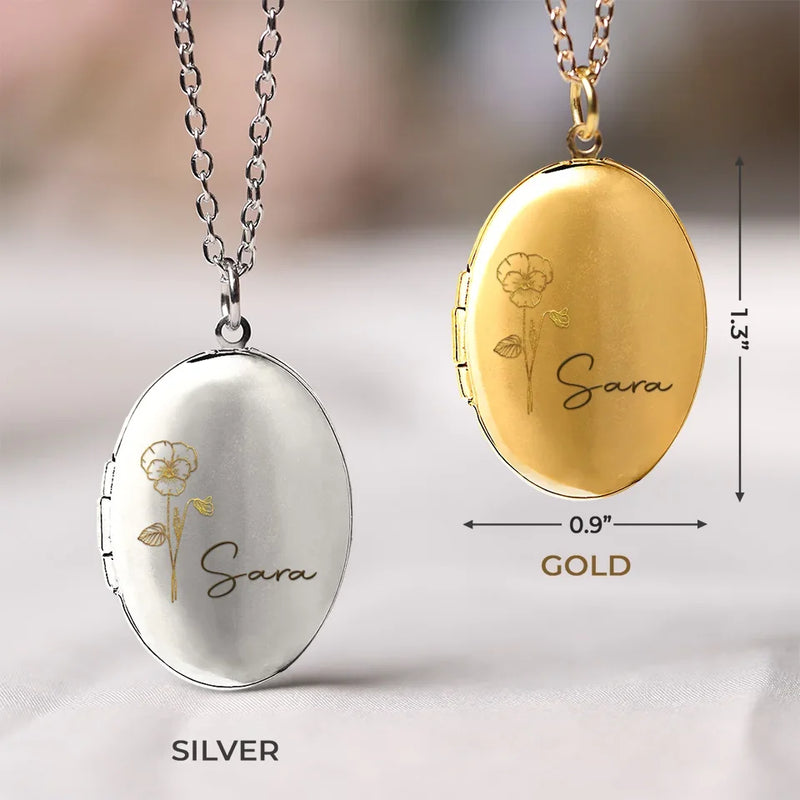 Custom Photo A Friendship That Will Never Fade - Bestie Personalized Custom Locket Necklace - Gift For Best Friends, BFF, Sisters