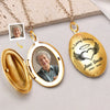Custom Photo Forever In Our Hearts - Memorial Personalized Custom Locket Necklace - Sympathy Gift For Family Members