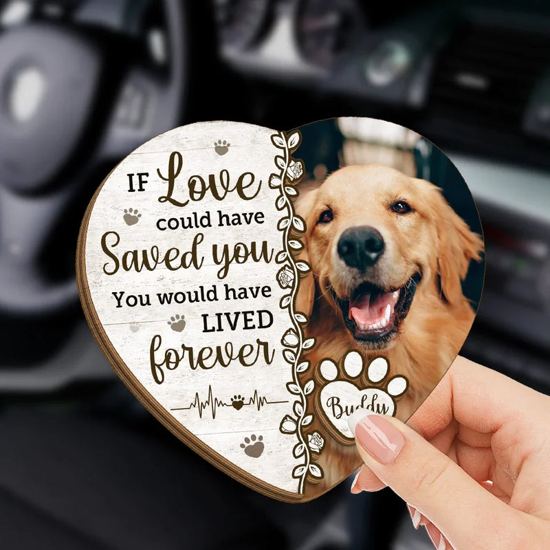 Custom Photo A Loyal Friend, A Loving Soul - Memorial Personalized Custom Car Visor Clip - Sympathy Gift For Pet Owners, Pet Lovers