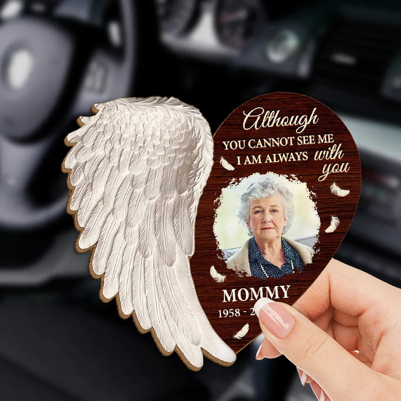 Custom Photo I Am Always With You - Memorial Personalized Custom Car Visor Clip - Sympathy Gift For Family Members