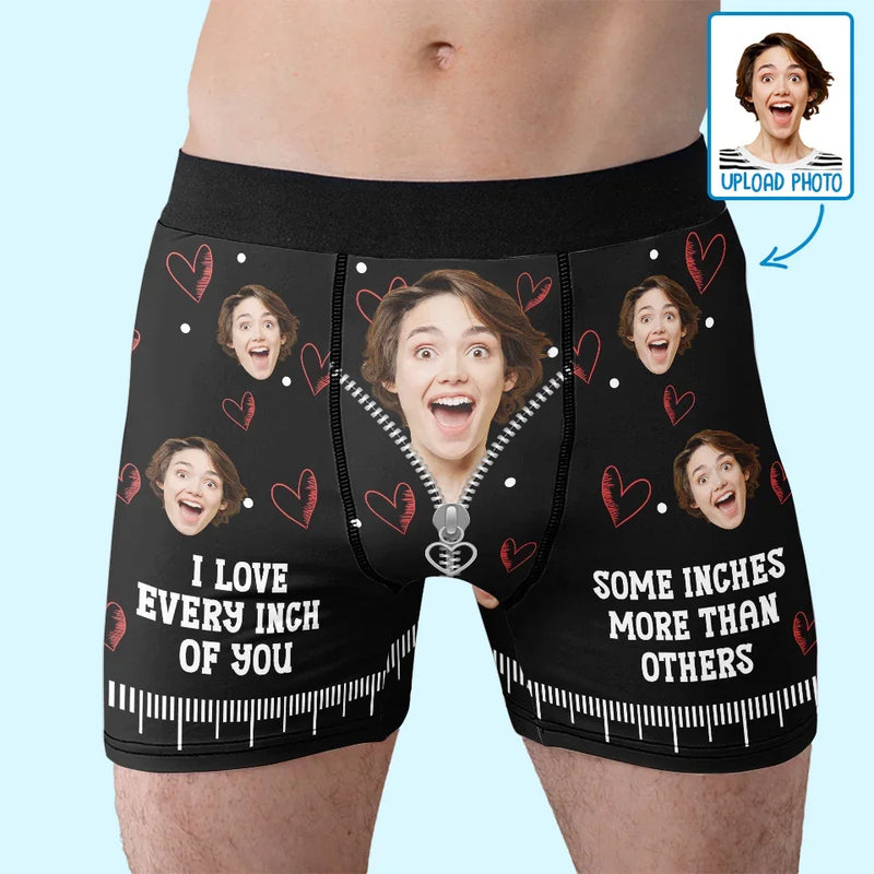 Custom Photo You’re My Favorite Reason To Lose Sleep - Couple Personalized Custom Boxer Briefs, Men's Boxers - Gift For Husband Wife, Anniversary